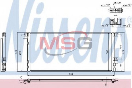 Радiатор кондицiонера NISSENS 940388