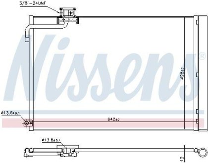 Радiатор кондицiонера NISSENS 940414