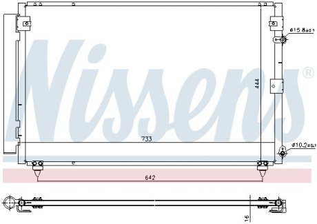 Радіатор кондиціонера NISSENS 940433