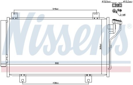 Радiатор кондицiонера NISSENS 940471