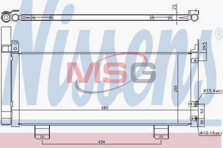 Радіатор кондиціонера NISSENS 940571