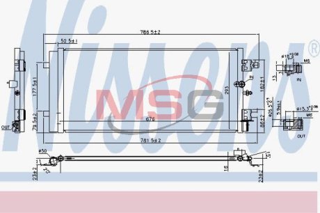 Радiатор кондицiонера NISSENS 940589