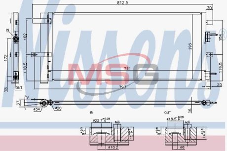 Радіатор кондиціонера NISSENS 940626