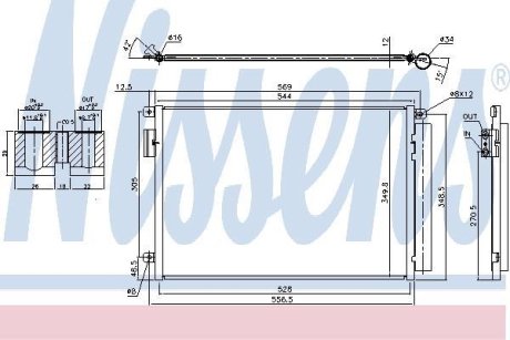 Радiатор кондицiонера NISSENS 940693