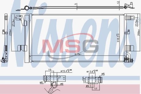 Радіатор кондиціонера First Fit NISSENS 940752