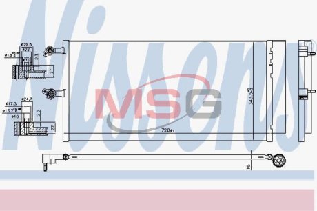 Радіатор кондиціонера NISSENS 941069