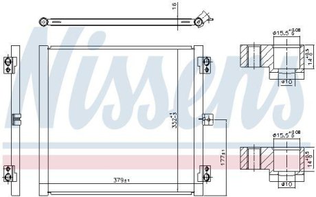 Радіатор кондиціонера First Fit NISSENS 941079