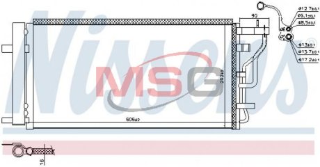 Радiатор кондицiонера NISSENS 941131