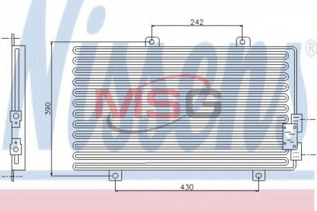 Радіатор кондиціонера NISSENS 94208