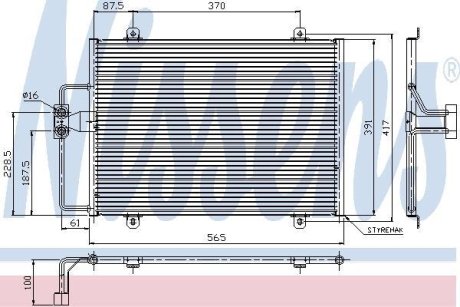 Радіатор кондиціонера NISSENS 94246