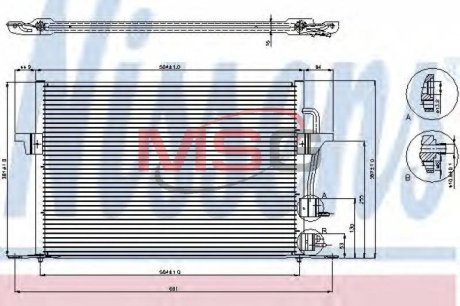 Конденсатор кондиционера FORD NISSENS 94308