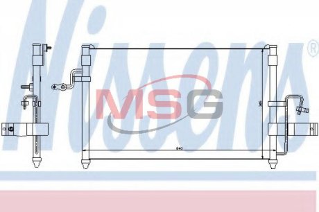 Радіатор кондиціонера NISSENS 94414