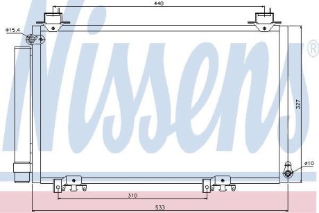 Радиатор печки Toyota YARIS NISSENS 94516