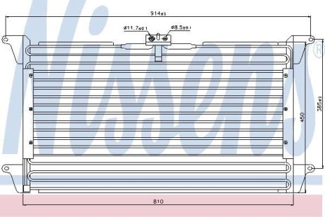 Радіатор кондиціонера NISSENS 94539