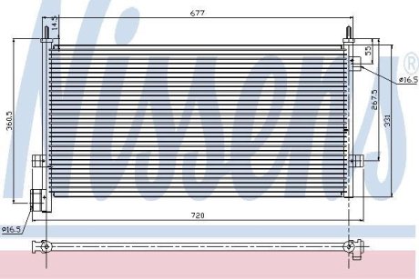 Радіатор кондиціонера NISSENS 94578