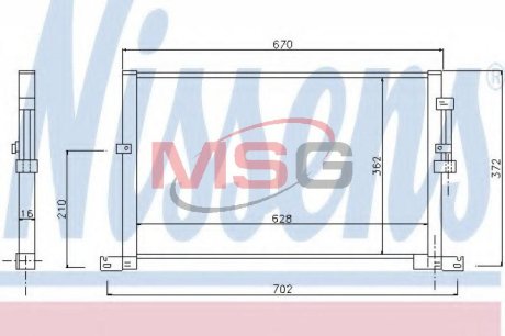 Радіатор кондиціонера NISSENS 94718