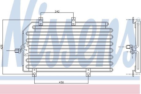 Радіатор кондиціонера NISSENS 94816