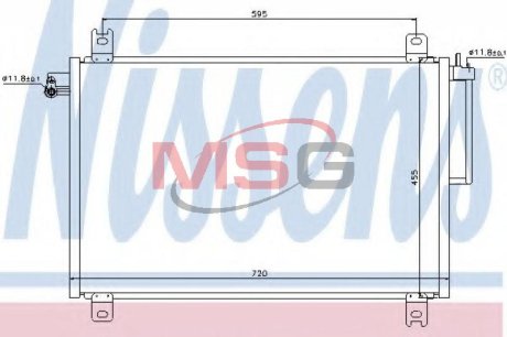 Радіатор кондиціонера NISSENS 94913