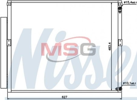 Радиатор кондиционера LEXUS GX470/LAND CRUISER PRADO J120 4.0 NISSENS 94919