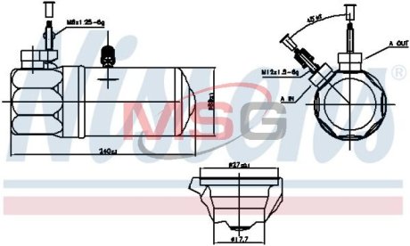 Осушувач кондиціонера NISSENS 95572