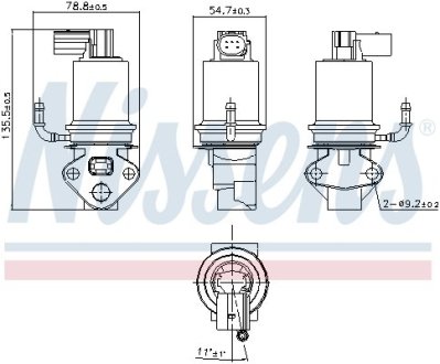 Клапан рециркуляціі ВГ (EGR) First Fit NISSENS 98201