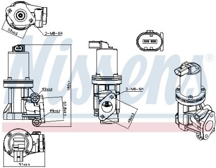 Клапан рециркуляціі ВГ (EGR) First Fit NISSENS 98307