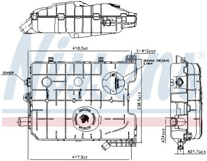 Компенсаційний бак, охолоджувальна рідина NISSENS 996058