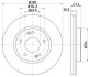 Диск гальмівний передний Hyundai i30, Tucson/Kia Carens, Ceed, Cerato 1.6, 2.0 (10-) NISSHINBO ND6037K (фото 1)