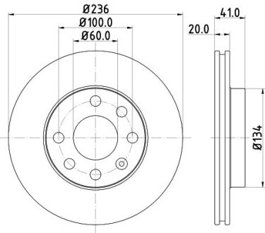 Диск тормозной Ланос/Нексия R13 (93429469) NISSHINBO ND6079