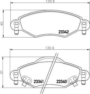 Колодки гальмівні дискові передние Toyota Yaris 1.0, 1.3, 1.5 (01-05) NISSHINBO NP1130 (фото 1)