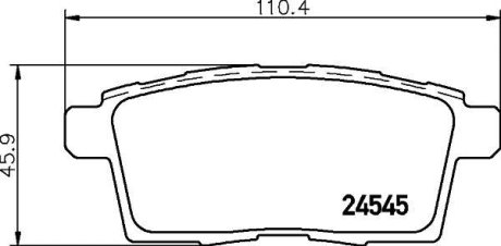 Гальмівні колодки FORD/LINCOLN/MAZDA Edge/MKX/CX-7/CX-9 "R "06>> NISSHINBO NP5024