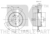Диск гальмівний вентильований NK 343354 (фото 3)