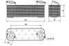 Масляний радіатор 76 x 250 x 78 MERCEDES AXOR, CITARO NRF 31049 (фото 5)