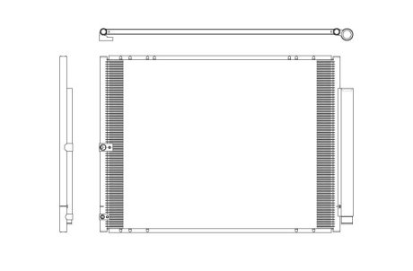 Радіатор кондиціонера NRF 350276
