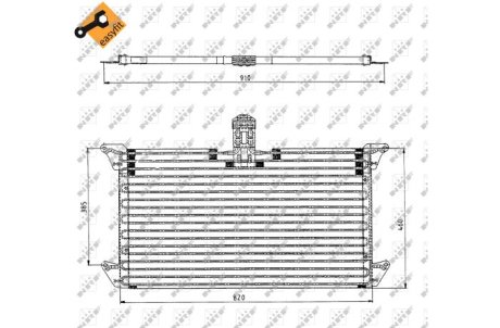 Радіатор кондиціонера NRF 35061