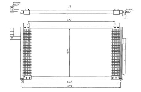 Радіатор кондиціонера NRF 35341