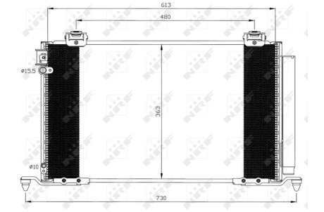 Радіатор кондиціонера NRF 35595