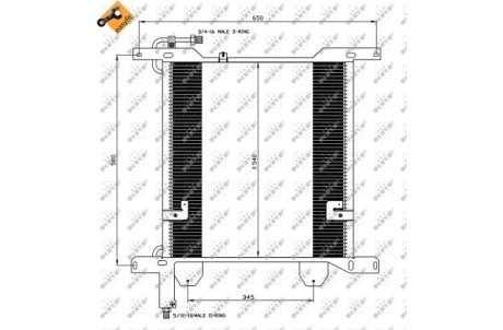 Радіатор кондиціонера NRF 35837