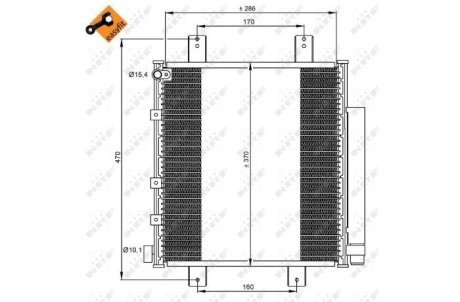 Радіатор кондиціонера NRF 35856