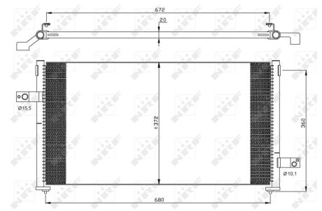 Радіатор кондиціонера NRF 35877