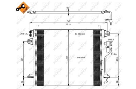 Радіатор кондиціонера NRF 35928