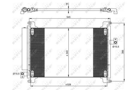 Радіатор кондиціонера NRF 35941