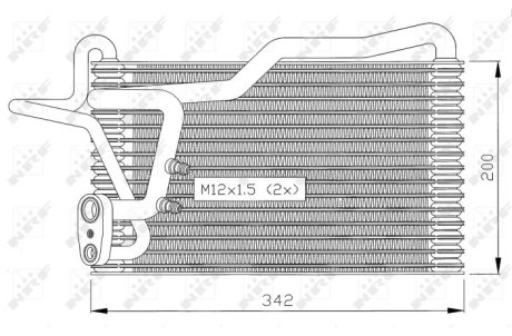 Випаровувач кондиціонера NRF 36036