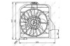 Вентилятор, охлаждение двигателя NRF 47032 (фото 2)