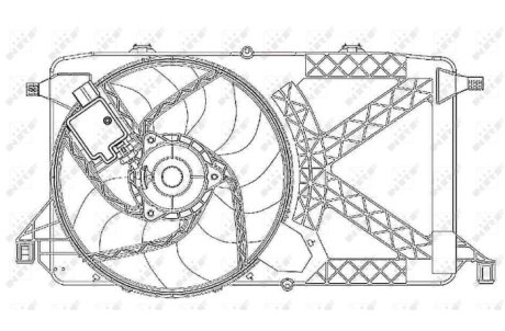 Вентилятор, охлаждение двигателя NRF 47264