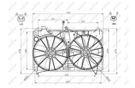 Вентилятор радіатора NRF 47577