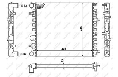 Радіатор NRF 50140