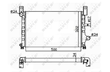 Радіатор NRF 506224