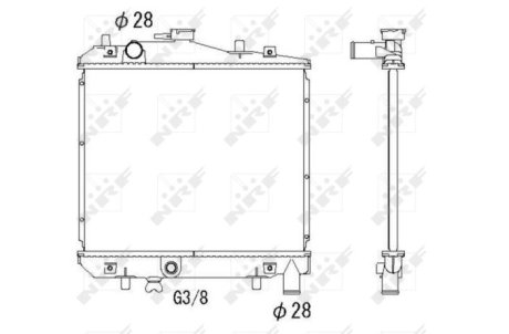 Радіатор, охолодження двигуна NRF 506516