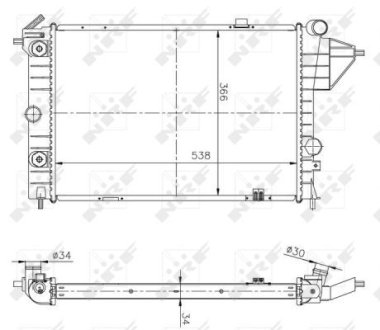 Радіатор NRF 513508A